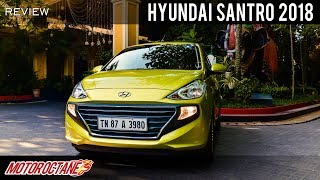 Hyundai Santro 2019 Review  Hindi  MotorOctane [upl. by Hcardahs]