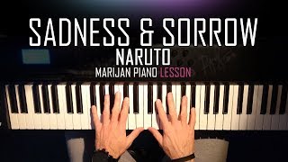 How To Play Naruto  Sadness amp Sorrow  Piano Tutorial Lesson  Sheets [upl. by Meares]