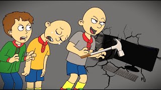 Classic Caillou Gets Grounded  Classic Caillou breaks Caillous PC [upl. by Halian892]