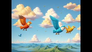 The Birds Fly Away  Inspire dreams and explore the vast world  Songs for Kids [upl. by Noxas]