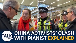 quotThey Tried To Bring CCP Authority To London” ProChina Activist’s Clash With Pianist EXPLAINED [upl. by Bartram770]