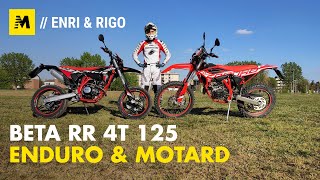 Beta 125 RR 4t Enduro e Motard TEST 2021 col Minarelli a fasatura variabile [upl. by Uah]