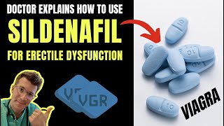 How to use SILDENAFIL Viagra for ERECTILE DYSFUNCTION including doses side effects amp more [upl. by Urissa549]