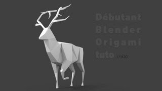 Débutant Blender Origami tuto  IK3D [upl. by Acinahs356]