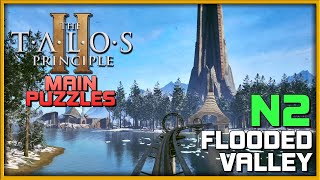 THE TALOS PRINCIPLE 2  Flooded Valley North 2 N2 📕 Main Puzzle Guide  PCConsole Gameplay [upl. by Hadley]