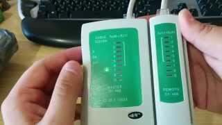 RJ45 RJ11 RJ12 Wire Cable Crimp and Cable Tester RJ45 [upl. by Eissen]