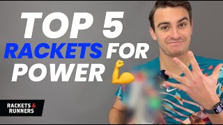 The Top 5 tennis rackets for POWER in 2023 💪💪  Rackets amp Runners [upl. by Ived]