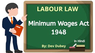 Minimum Wages Act 1948  Labour Law  Object history provision determination of wages  Dev Dubey [upl. by Telford]