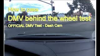 Actual DMV Behind the Wheel Test – NO STRESS  Pass the first time [upl. by Sharai]