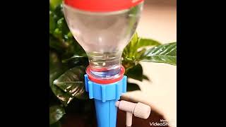 Gotejador irrigador automático para plantas garrafa Pet [upl. by Anitsuga578]