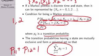 Probability Lecture 13 Markov Processes and Chains [upl. by Seugram785]