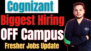 Cognizant Hiring Freshers  OFF Campus Job Drive  2024  2023  2022 Batch Hiring  New Jobs [upl. by Nnaxor139]