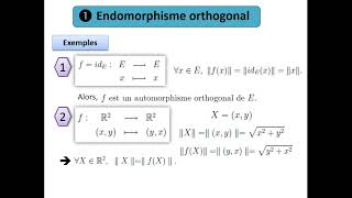 Endomorphisme orthogonal et matrice orthogonale  Définitions exemples propriétés [upl. by Ylatfen]