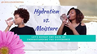 Hydration VS Moisture Defeat Dry Natural Hair  How to properly hydrate DETAILED [upl. by Ahtis107]