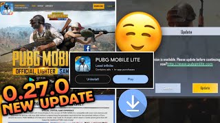 PUBG MOBILE LITE DOWNLOAD 0270 NEW UPDATE 😍 PUBG LITE LOADING PROBLEM FIX I CRASH FIX I NEW GUN [upl. by Yeuh236]