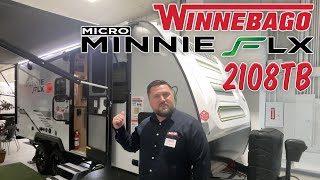 2023 Winnebago Micro Minnie FLX 2108TB Walkthrough  Lightweight Boondocking Travel Trailer [upl. by Akili]