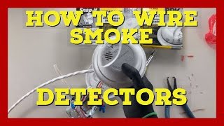 How to wire smoke detectors  smoke detector interconnection  The Electrical Guide [upl. by Peyter]