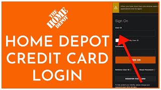 How To Login Home Depot Credit Card Account 2023  Home Depot Credit Card Sign In [upl. by Napas16]