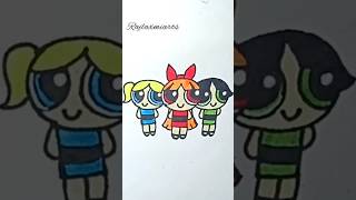 thepowerpuffgirls blossom bubble buttercup cartoonnetwork cartoondrawing [upl. by Etiam542]