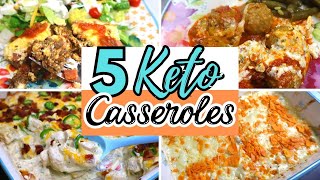 5 AMAZING Keto Casserole Dishes  Easy Low Carb Recipes for the family  Large Family Meals [upl. by Carothers]