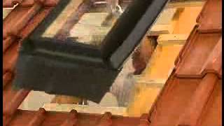 RoofLITE window installation 3  Make an opening in a tile roof for the window [upl. by Ylelhsa]