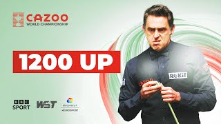 Ronnie O’Sullivans 1200th Century  2023 Cazoo World Championship [upl. by Gareri]