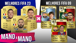 MELHORES FIFA 2023 X MELHORES FIFA 2009 QUAL A MELHOR SELEÇÃO DO ULTIMATE TEAM  MANO A MANO [upl. by Sabec]