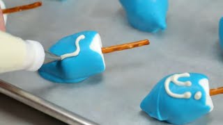 How To Make Marshmallow Dreidels for Hanukkah  Southern Living [upl. by Norrahs816]