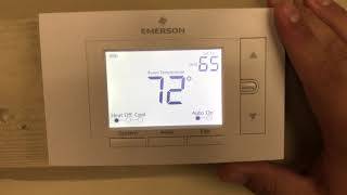 How To Reprogram My Thermostat Emerson Series 80 [upl. by Waite]