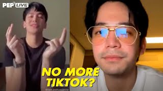 Joshua Garcia AYAW NA MAGTIKTOK  PEP Live Choice Cuts [upl. by Cohbert]