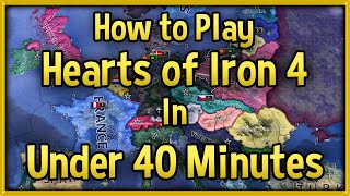 Hearts of Iron 4 Tutorial 🔴 How to Play HoI4 in Under 40 Minutes Guide No DLC [upl. by Raynell]