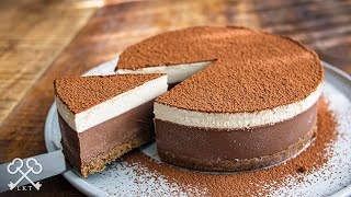 NoBake Tiramisu Cheesecake  Gluten Free Vegan Desserts [upl. by Ahsoik]