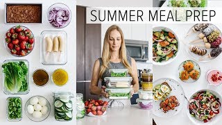 MEAL PREP for SUMMER  light amp fresh recipes  PDF guide [upl. by Arodaeht35]