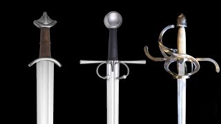 Evolution of swords through the middle ages [upl. by Nylloc]