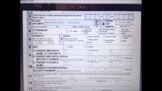 K1 Fiance Visa  How to fill up SSN form [upl. by Arreit]