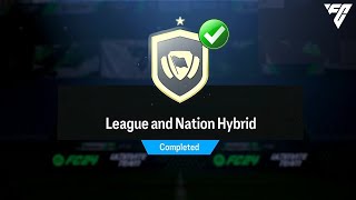 League and Nation Hybrid SBC Cheapest Solution  EAFC 24 [upl. by Arvie]