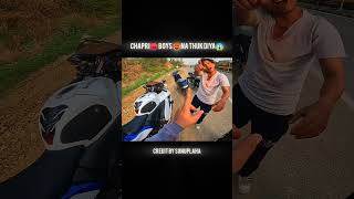 CHAPRI🥵 RIDER 😡NA THUK DIYA😱😲 PAR 😤😤shortsfeed zx10r motovlog [upl. by Koffman]