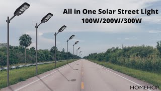 Automatic Solar Street Light Outdoor LED Street Lamp Waterproof for Home Garden Outdoor [upl. by Riffle497]