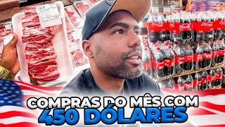 MINHAS COMPRAS DO MÊS COM 450 DÓLARES NOS ESTADOS UNIDOS 2023 [upl. by Anastasia354]