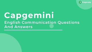 Capgemini English Communication Test Questions and Answers [upl. by Claud928]