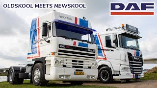 DAF Oldskool 3300 ATi meets the New Generation DAF XF 530 Newskool [upl. by Llywellyn]