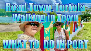 Road Town Tortola  Walking in Town  What to Do on Your Day in Port [upl. by Korman]