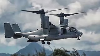 V22 Osprey TiltRotor Aircraft In Action • Compilation [upl. by Bertrando]