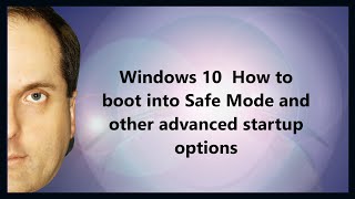 Windows 10 How to boot into Safe Mode and other advanced startup options [upl. by Schurman853]