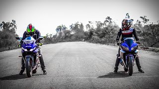 DRAG RACE Yamaha R15 V30 vs R15 V20  Unbelievable Results [upl. by Anirda668]