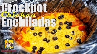 Chicken Enchiladas  Crock Pot Recipe [upl. by Aiyn]