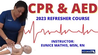 CPR amp AED Refresher Course with Nurse Eunice Adult Child and Infant [upl. by Bove]