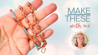 How To Make Chain Links From Wire [upl. by Rodrigo]