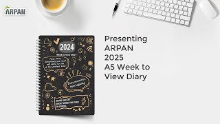 2025 Week to View Diary Stunning Slogan Art A5 Weekly Monthly Planner Hardback Cover ST2067 [upl. by Sucramad42]