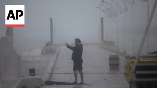 Hurricane Milton Video captures strong winds in Mexicos Yucatán Peninsula [upl. by Halivah]